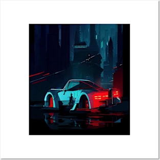 Cyberpunk Car Posters and Art